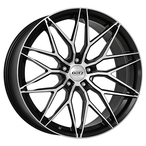 DOTZ SUZUKA DARK schwarz frontpoliert 8.0Jx18 5x108 ET45