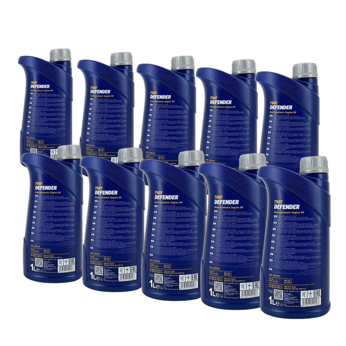Mannol Defender 10W-40 10x1 Liter
