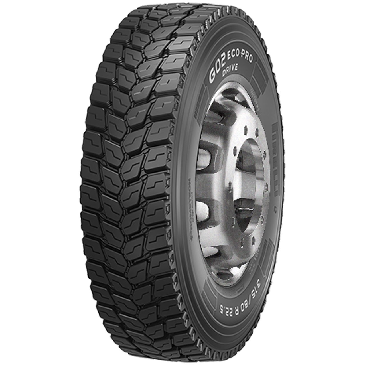 PIRELLI 13 R 22.5 TL 158/156K G02 ECO PRO DRIVE M+S 3PMSF