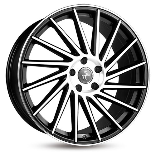 KESKIN WHEELS KT17 HURRICANE matt black front polish 8.5Jx19 5x112 ET30