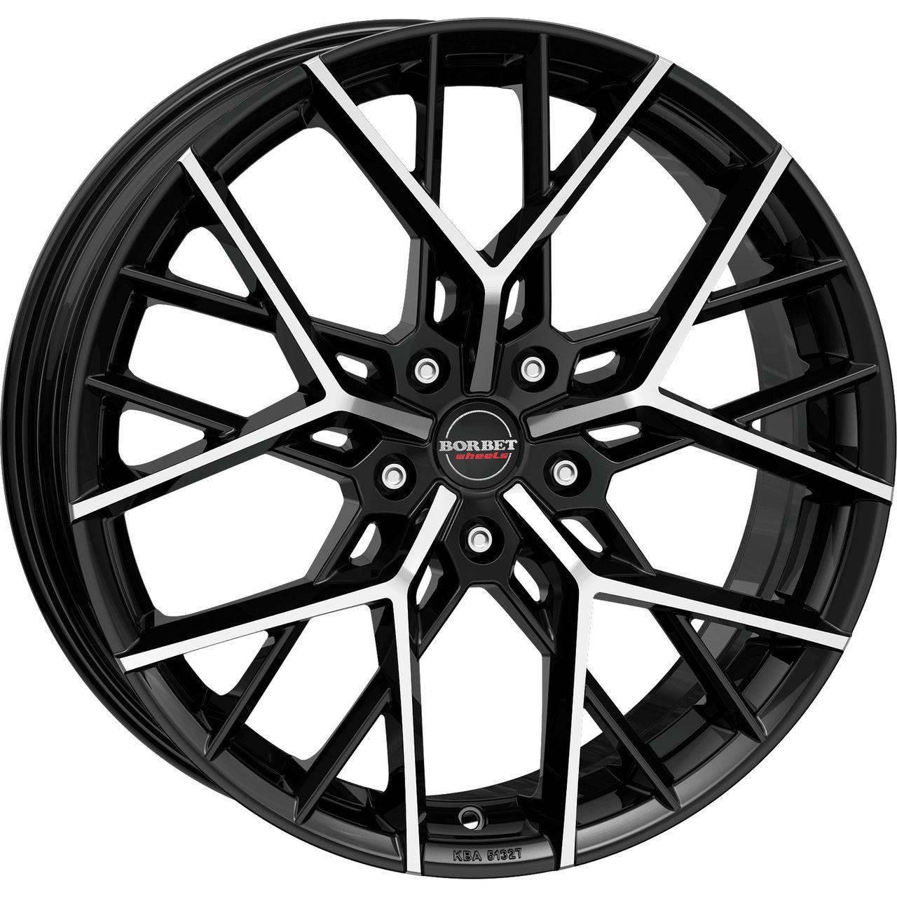 BORBET DESIGN BY black polished glossy 9.0Jx20 5x114.3 ET40