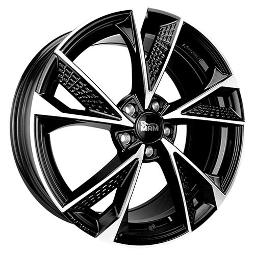 MAM WHEELS MAM RS6 black front polished 7.0Jx16 5x100 ET38