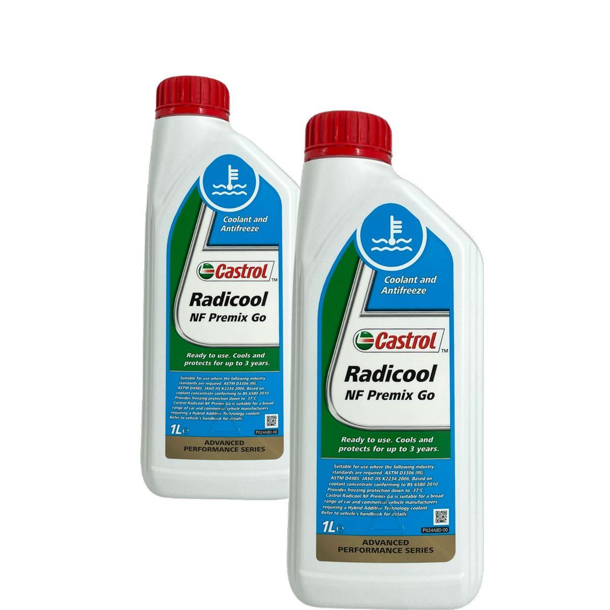 Castrol Radicool NF Premix Go Kühlerfrostschutz (-37 °C) gebrauchsfertig 2x1 Liter