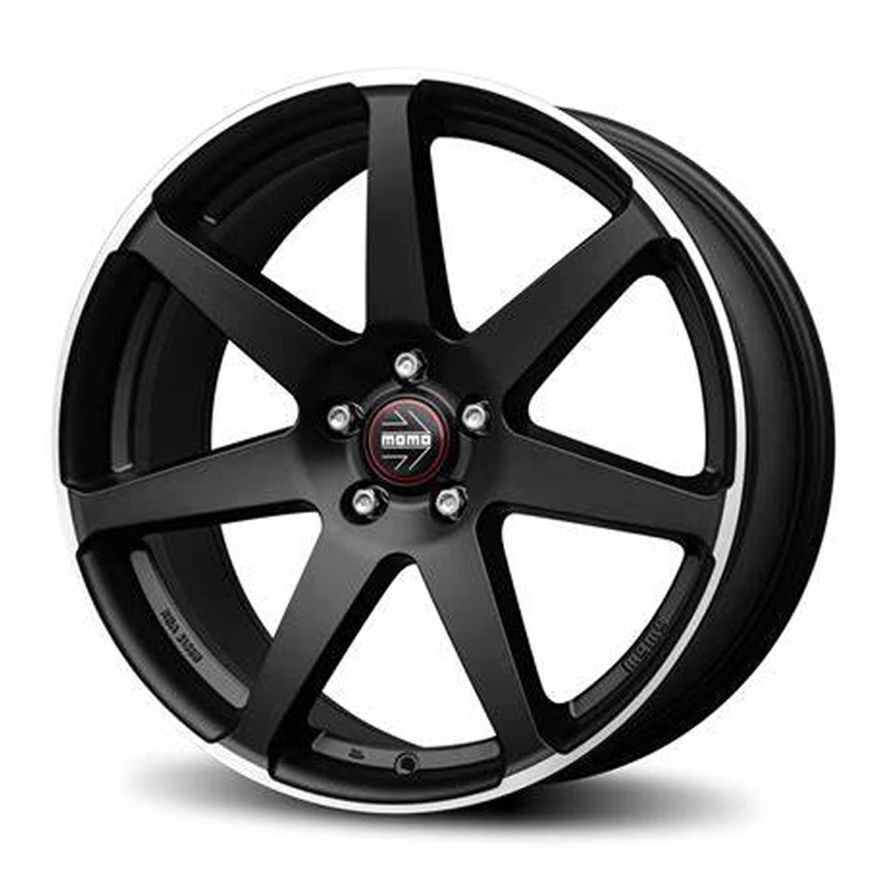 MOMO WHEELS SEVEN black matt polish 8.0Jx18 5x112 ET42