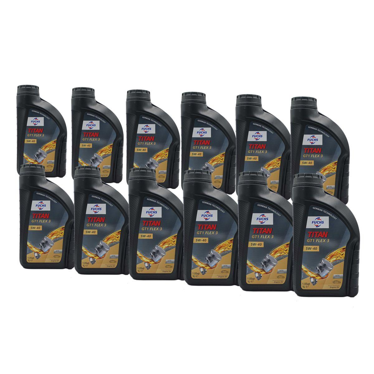 Fuchs Titan GT1 Flex 3 5W-40 12x1 Liter