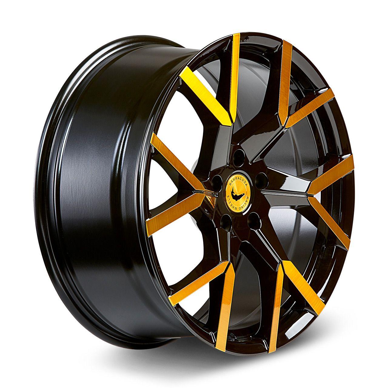 BARRACUDA TZUNAMEE EVO black gloss flashgold 8.0Jx18 5x112 ET43