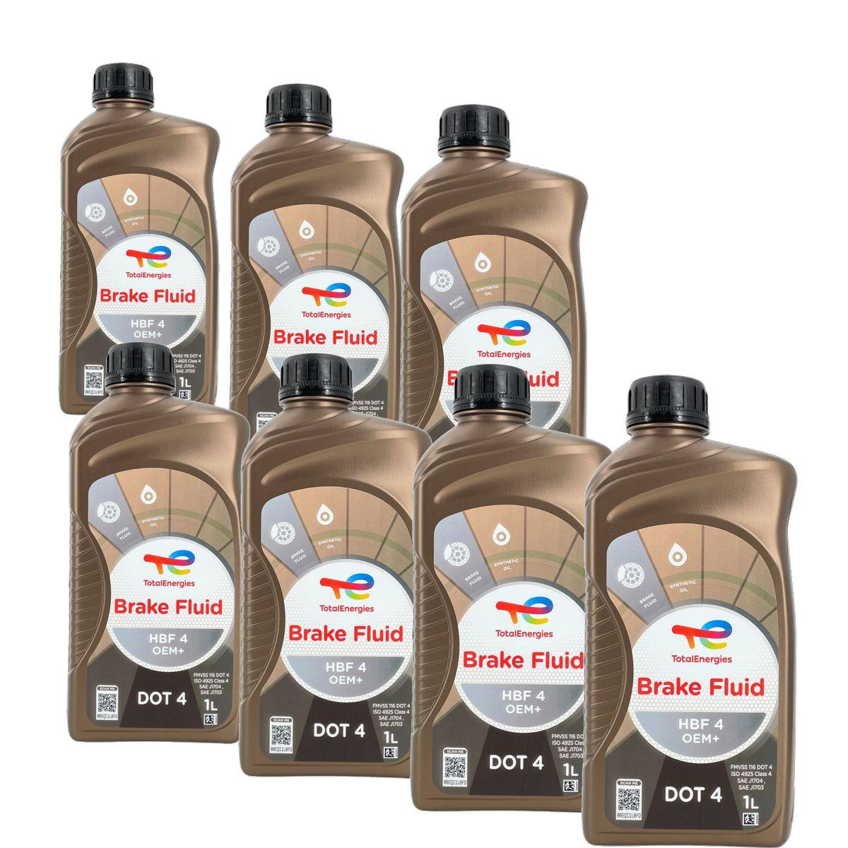 Total Brake Fluid HBF 4 OEM+ DOT 4 7x1 Liter