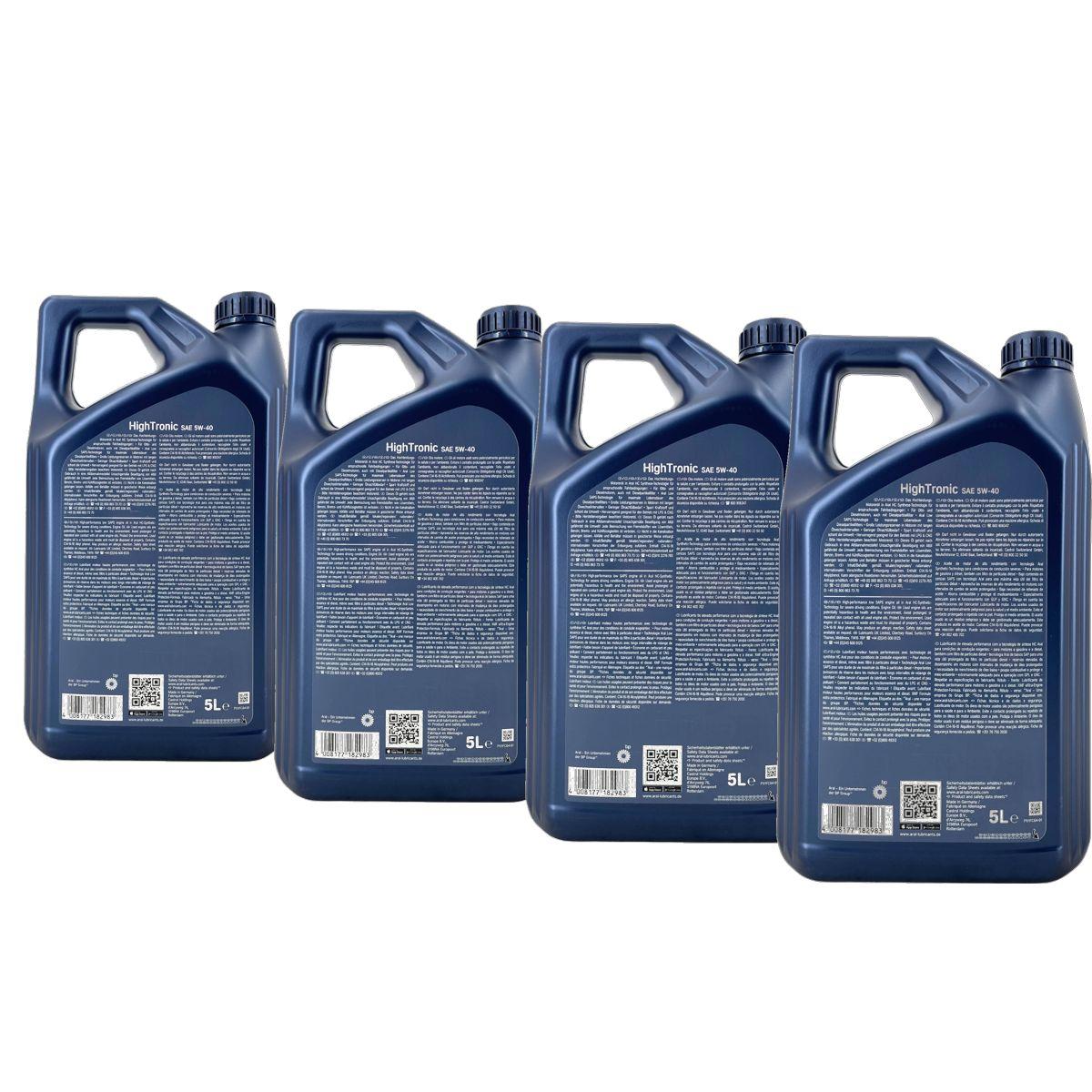 Aral HighTronic 5W-40 4x5 Liter