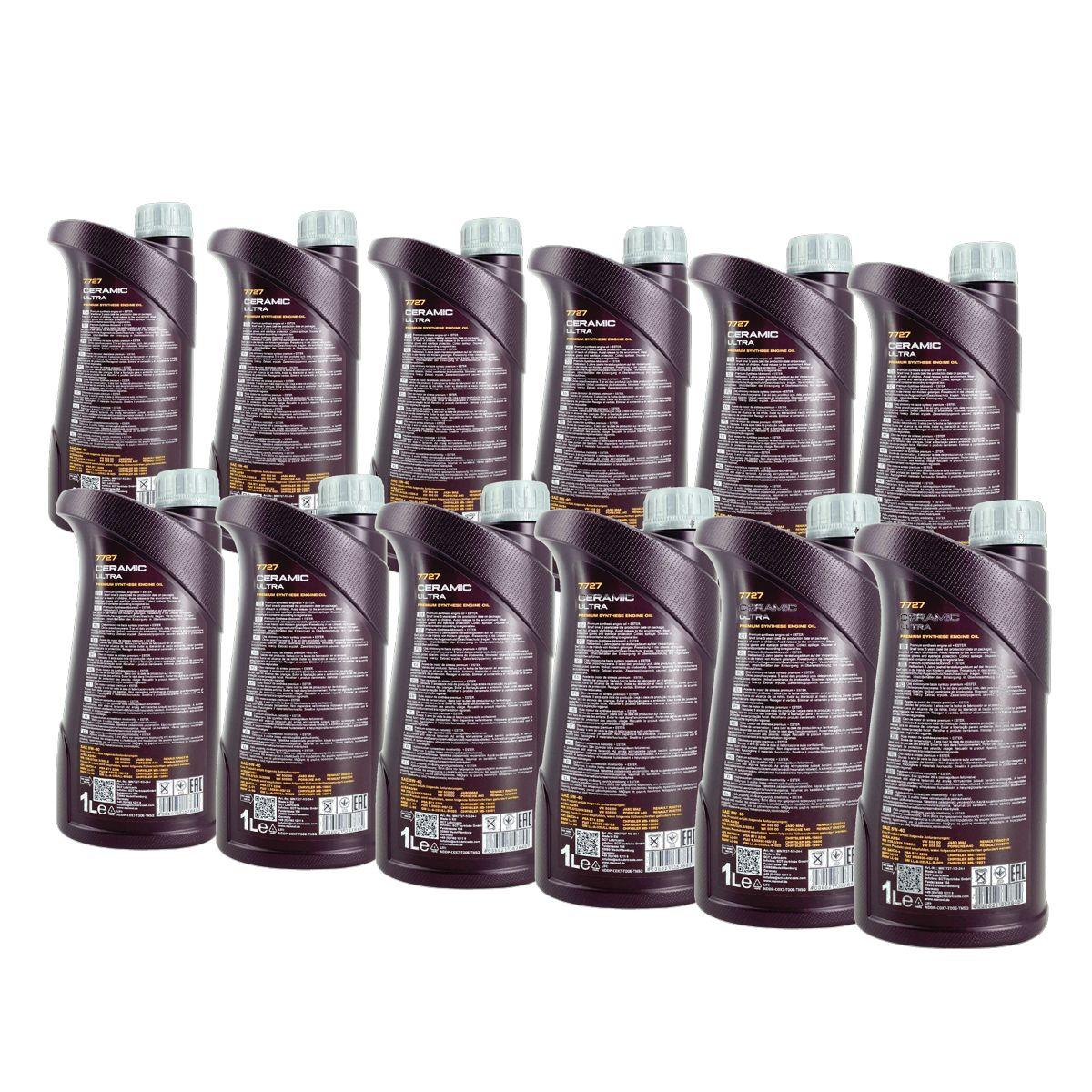 Mannol Ceramic Ultra 5W-40 12x1 Liter