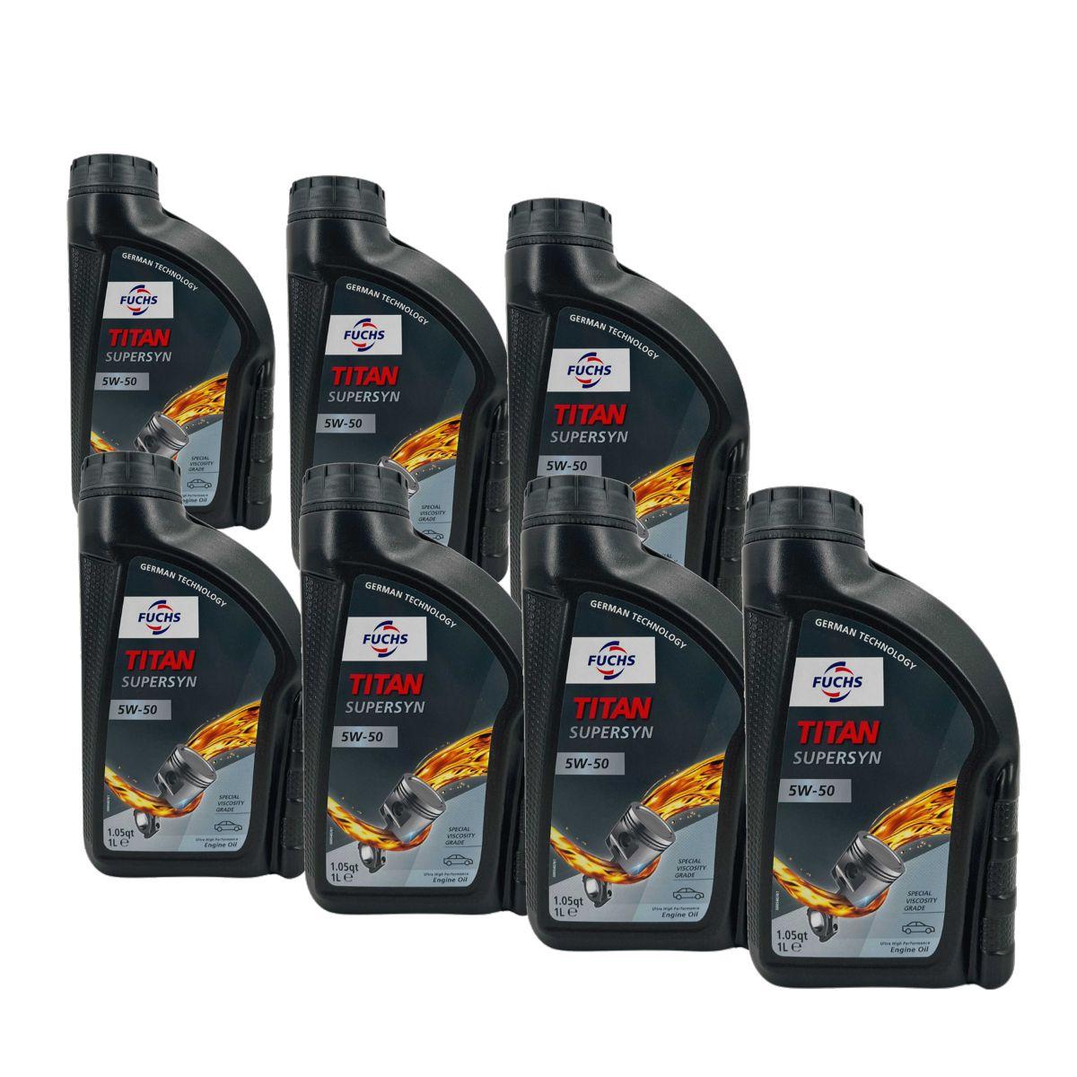 Fuchs Titan Supersyn 5W-50 7x1 Liter