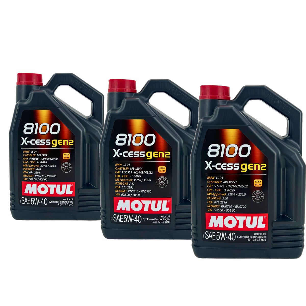 Motul 8100 X-cess 5W-40 3x5 Liter