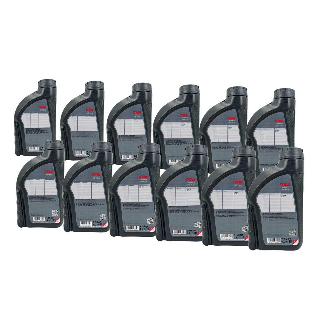 Fuchs Titan Supersyn 5W-50 12x1 Liter