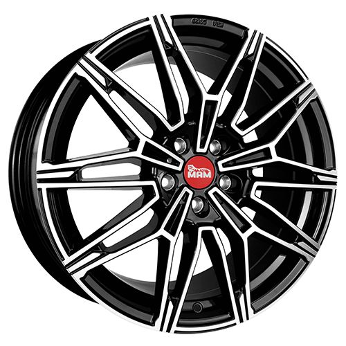 MAM WHEELS MAM B3 black front polished 8.5Jx19 5x112 ET45