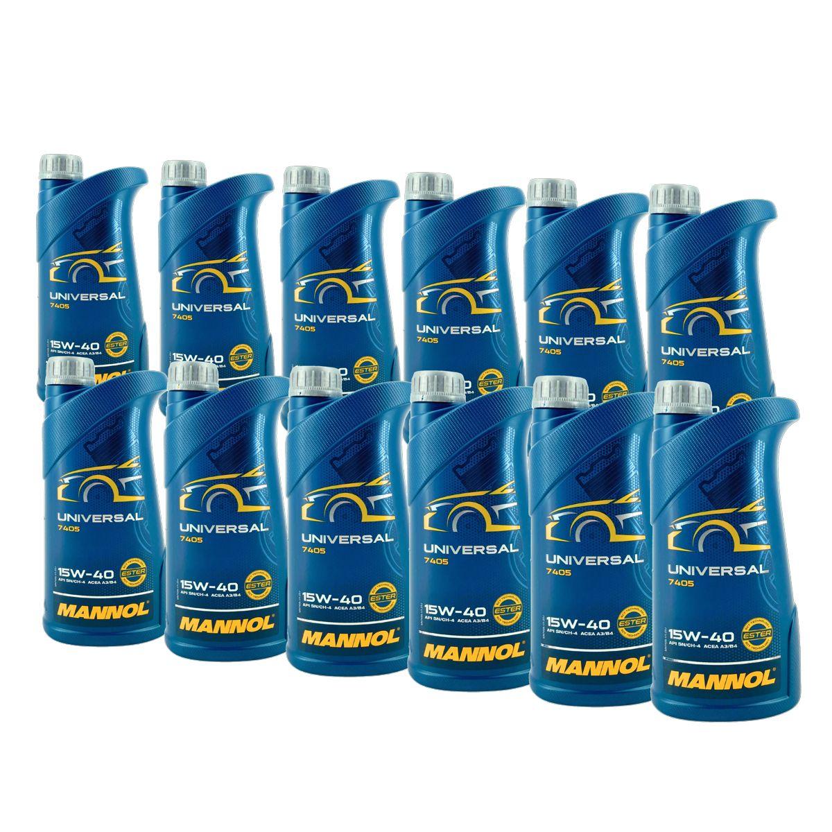 Mannol Universal 15W-40 12x1 Liter