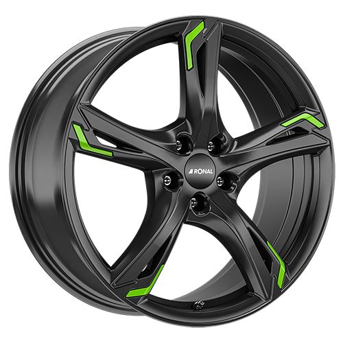 RONAL RONAL R62 GREEN jetblack 8.0Jx19 5x108 ET45
