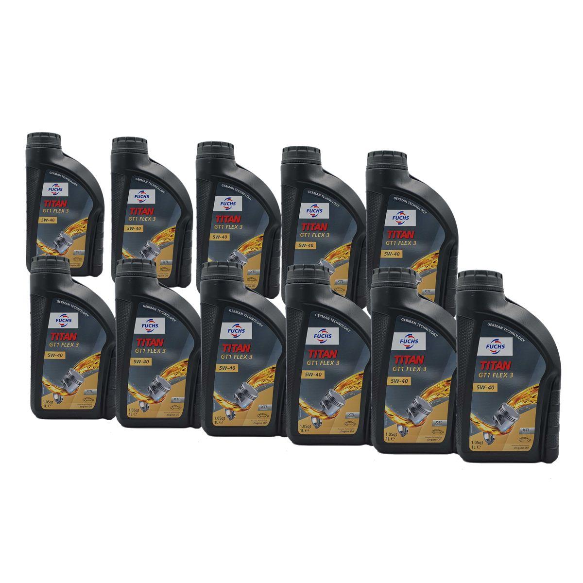 Fuchs Titan GT1 Flex 3 5W-40 11x1 Liter