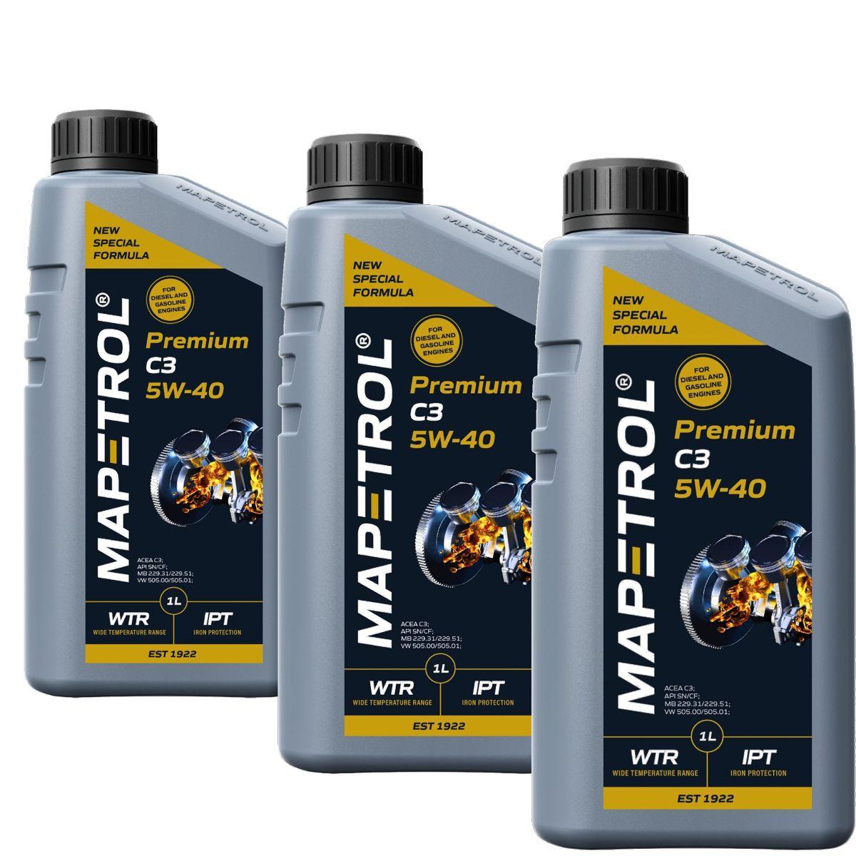 Mapetrol Premium C3 5W-40 3x1 Liter