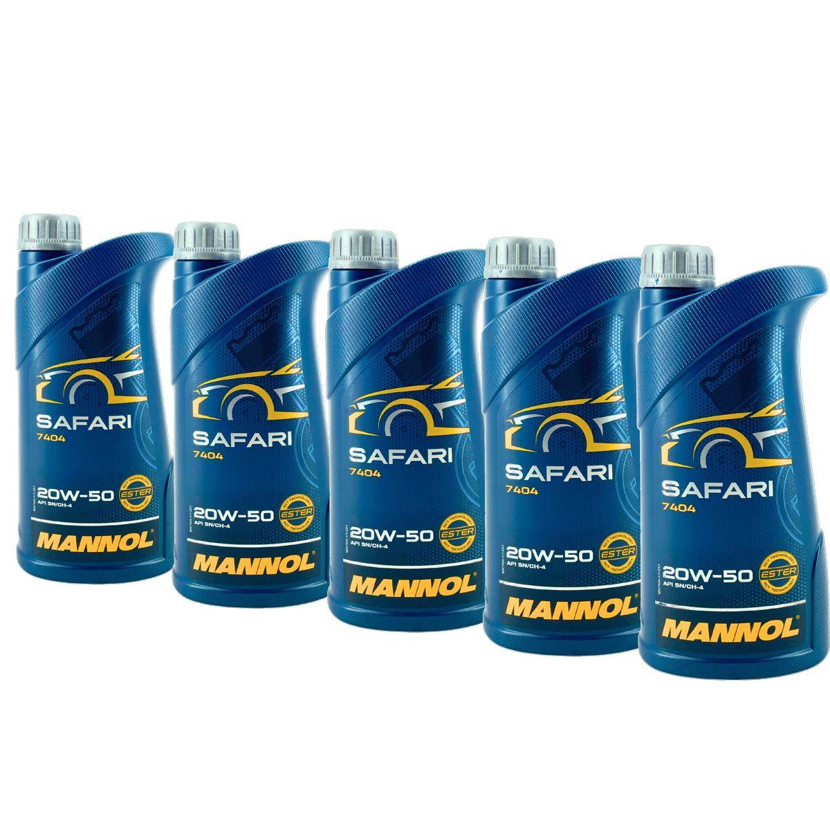 Mannol Safari 20W-50 5x1 Liter