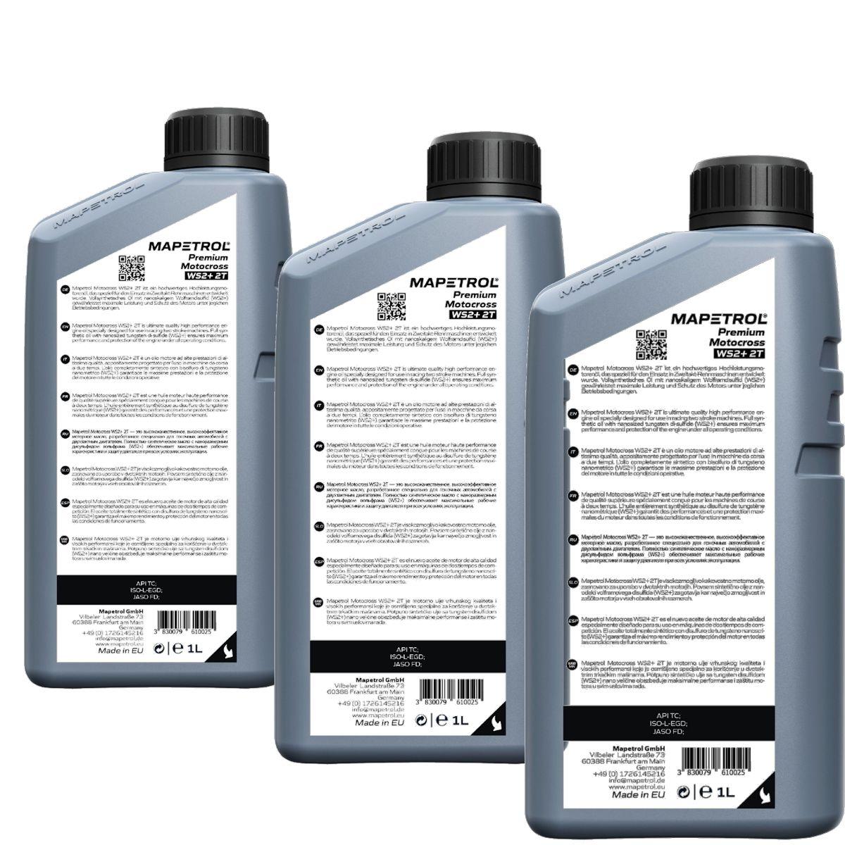 Mapetrol Premium Motocross WS2+ 2T 3x1 Liter