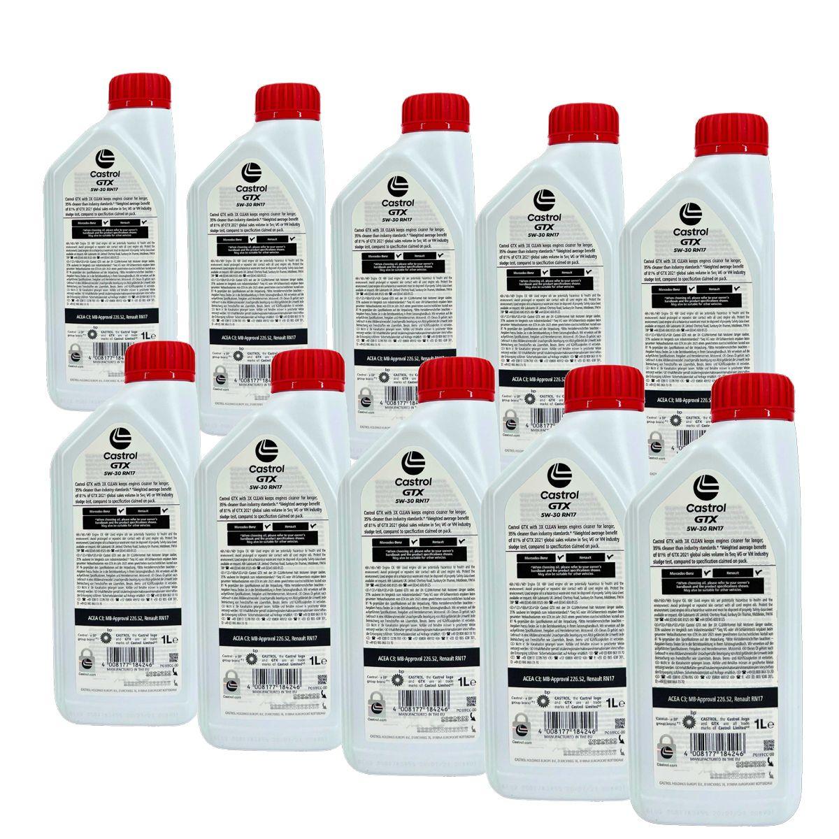 Castrol GTX 5W-30 RN17 10x1 Liter