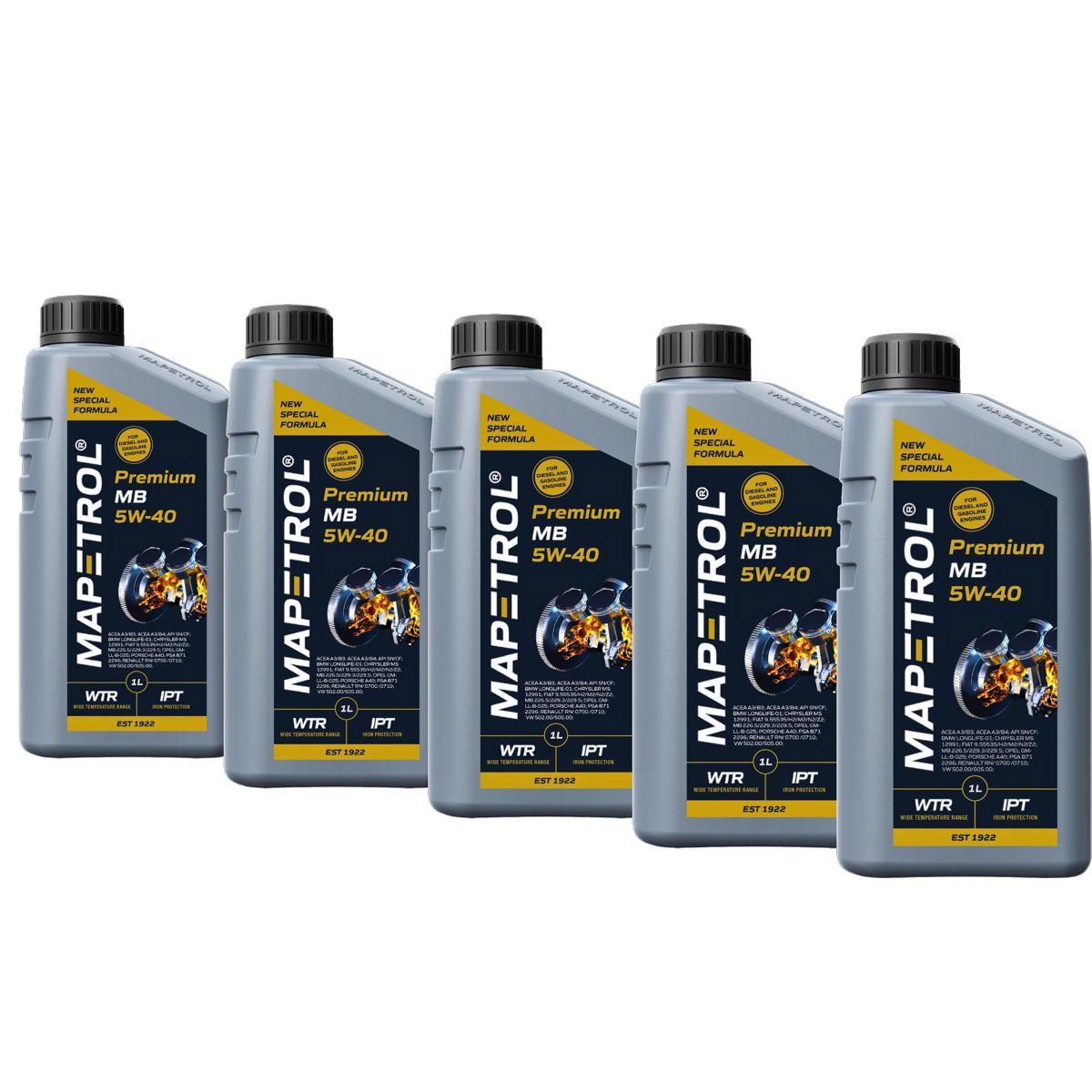 Mapetrol Premium MB 5W-40 5x1 Liter