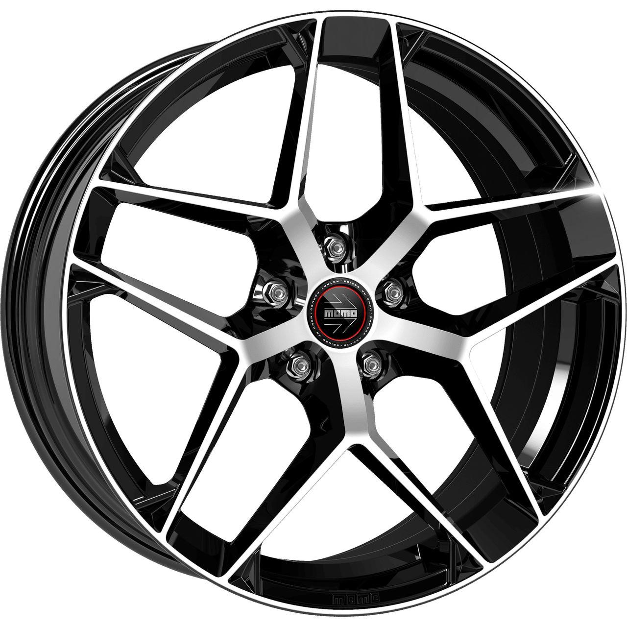 MOMO WHEELS RF07 gloss black diamond cut 8.5Jx19 5x112 ET40