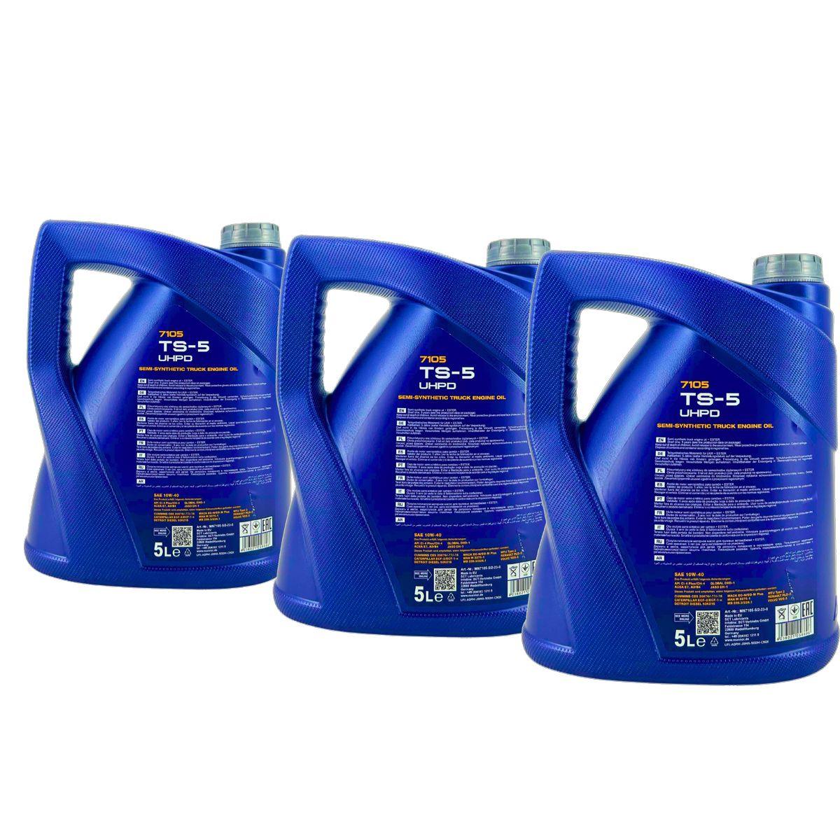 Mannol TS-5 UHPD 10W-40 3x5 Liter