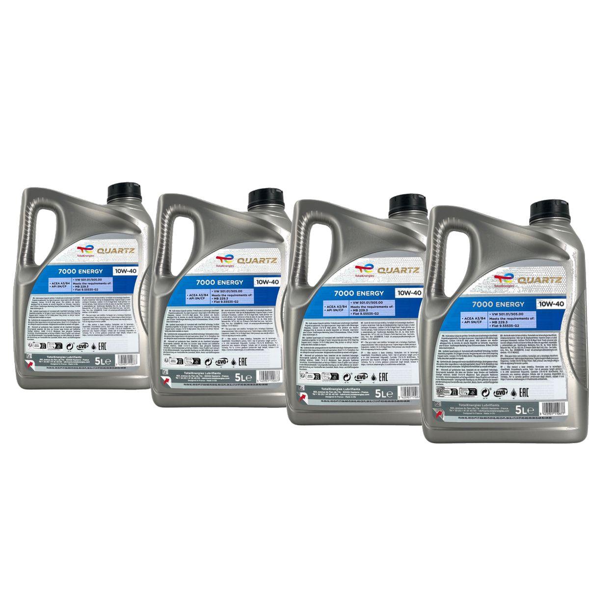 Total Quartz 7000 Energy 10W-40 4x5 Liter