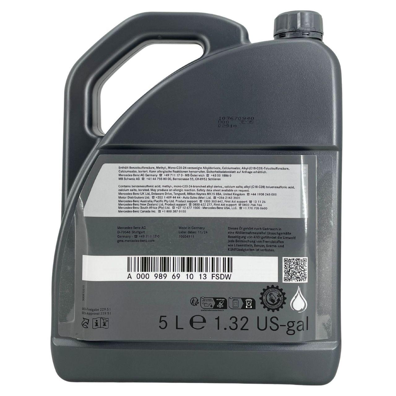 Mercedes 5W-30 229.51 4x5 Liter