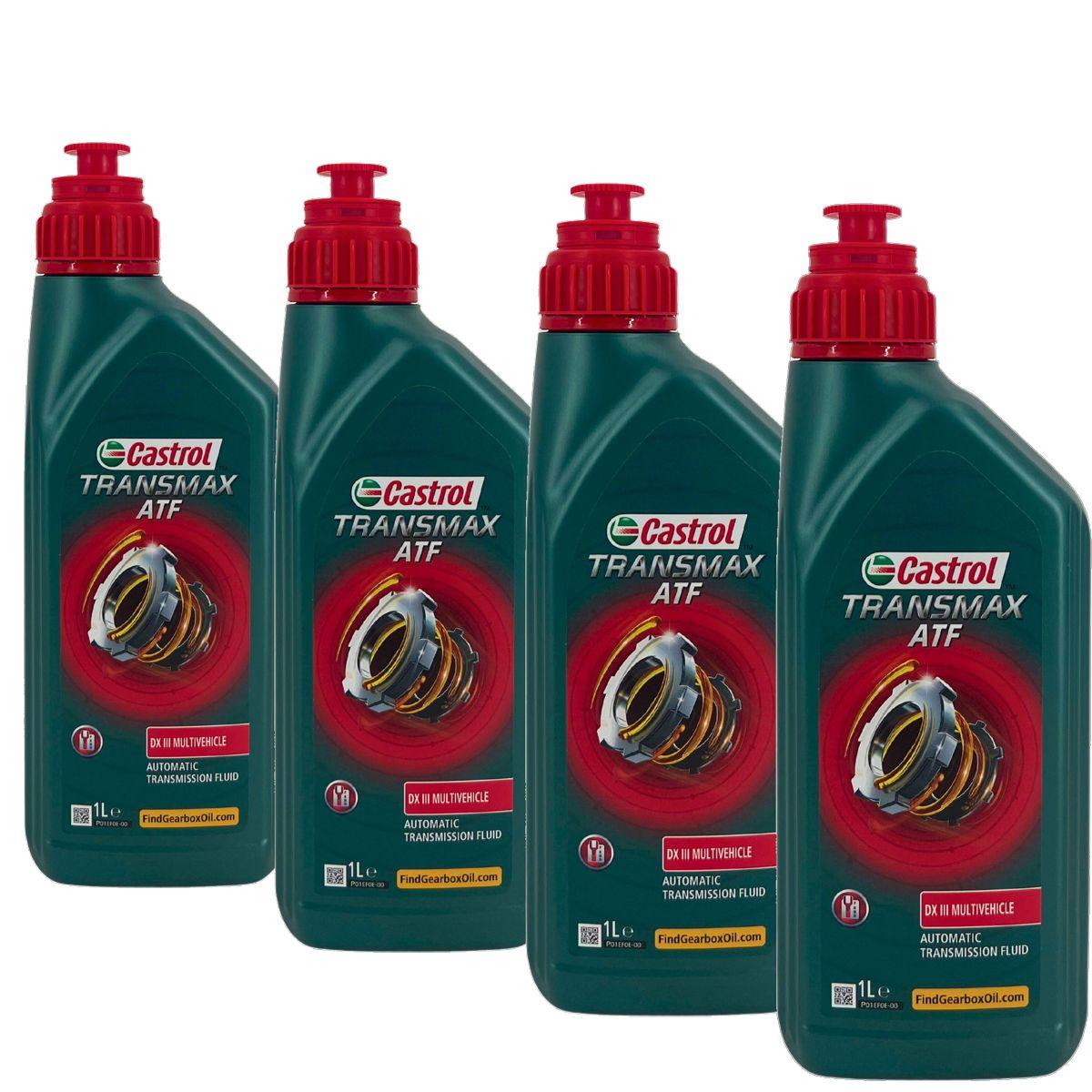 Castrol Transmax ATF DX III Multivehicle 4x1 Liter