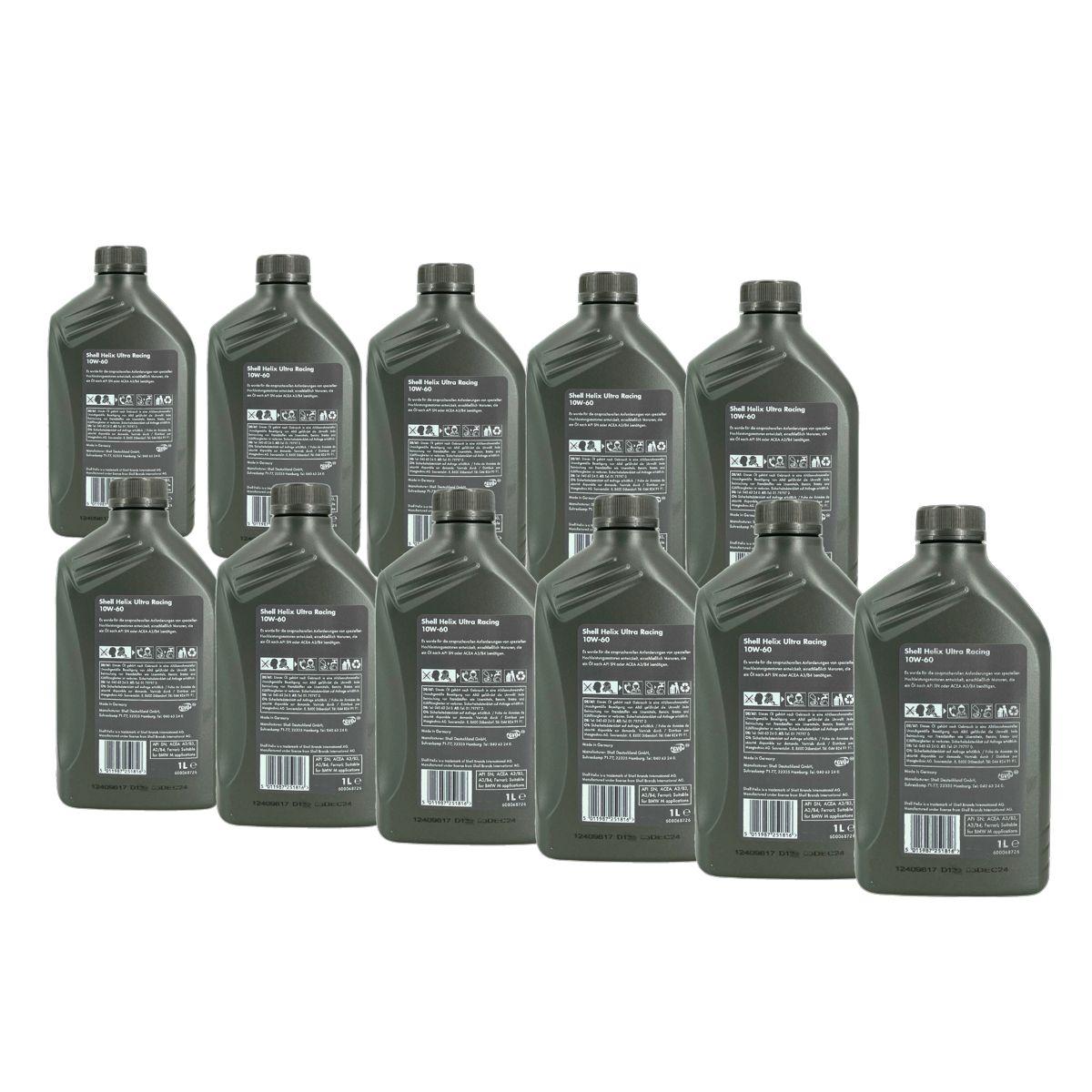 Shell Helix Ultra Racing 10W-60 11x1 Liter