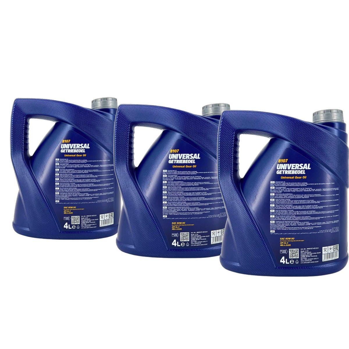 Mannol Universal 80W-90 GL-4 3x4 Liter