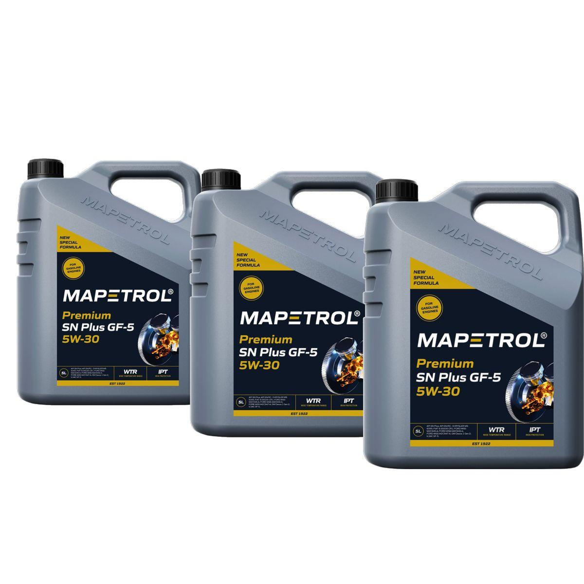 Mapetrol Premium SN Plus GF-5 5W-30 3x5 Liter