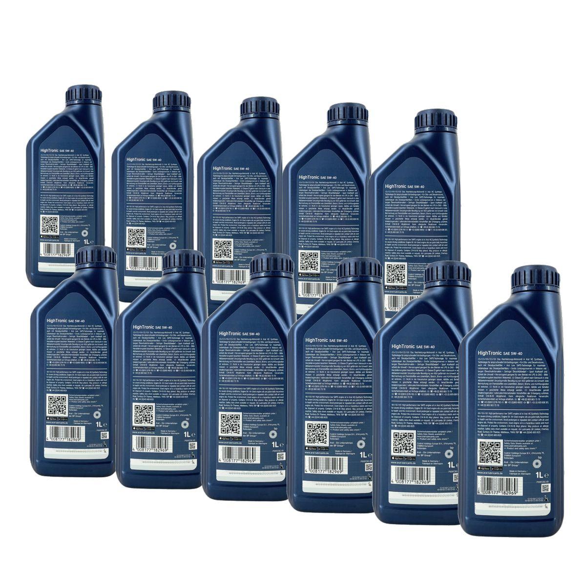 Aral HighTronic 5W-40 11x1 Liter