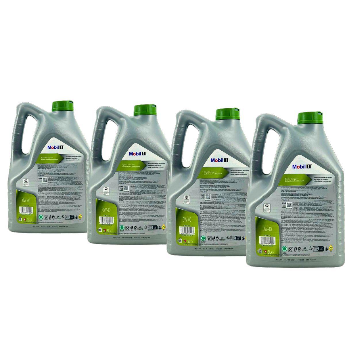 Mobil 1 ESP X4 0W-40 4x5 Liter