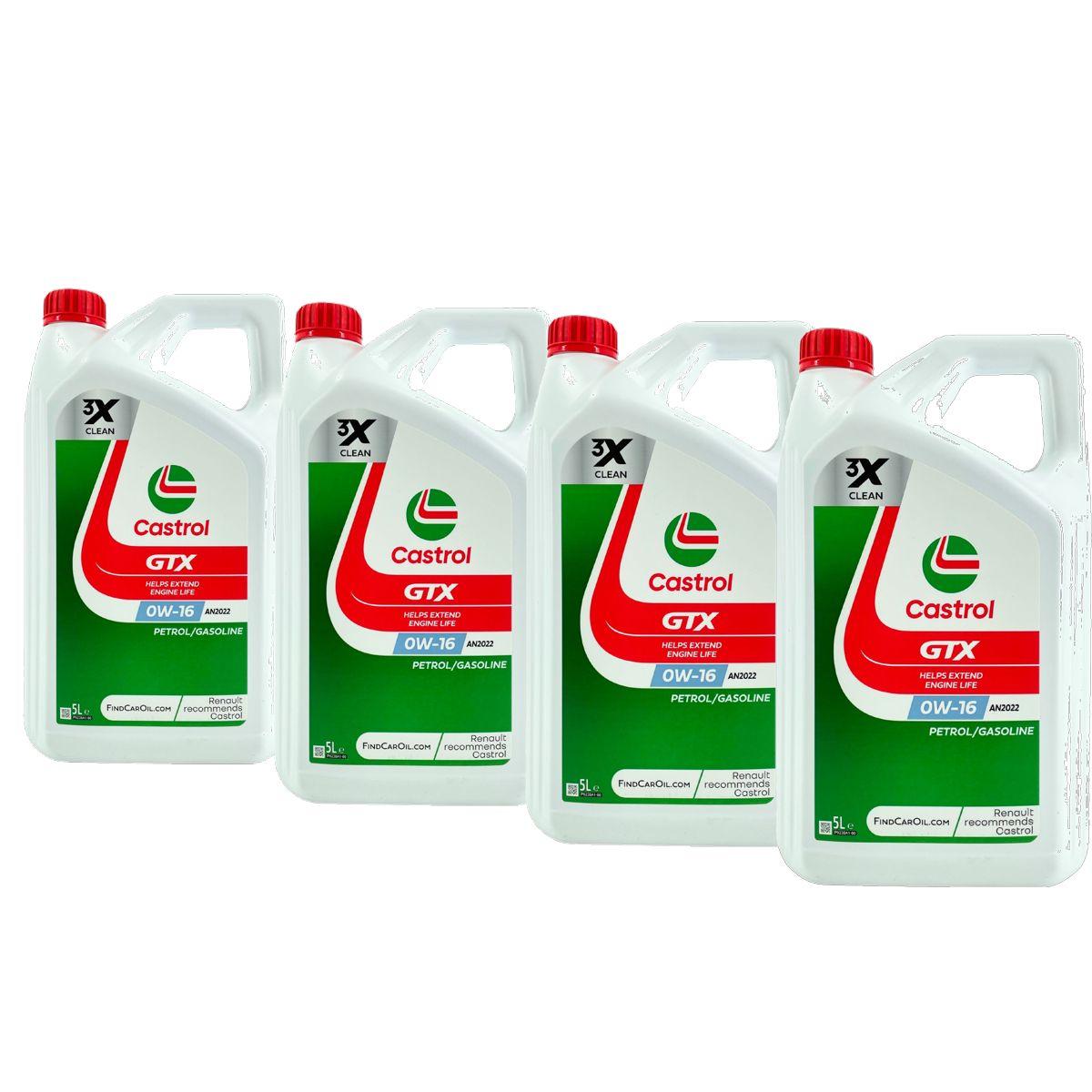 Castrol GTX 0W-16 AN2022 4x5 Liter