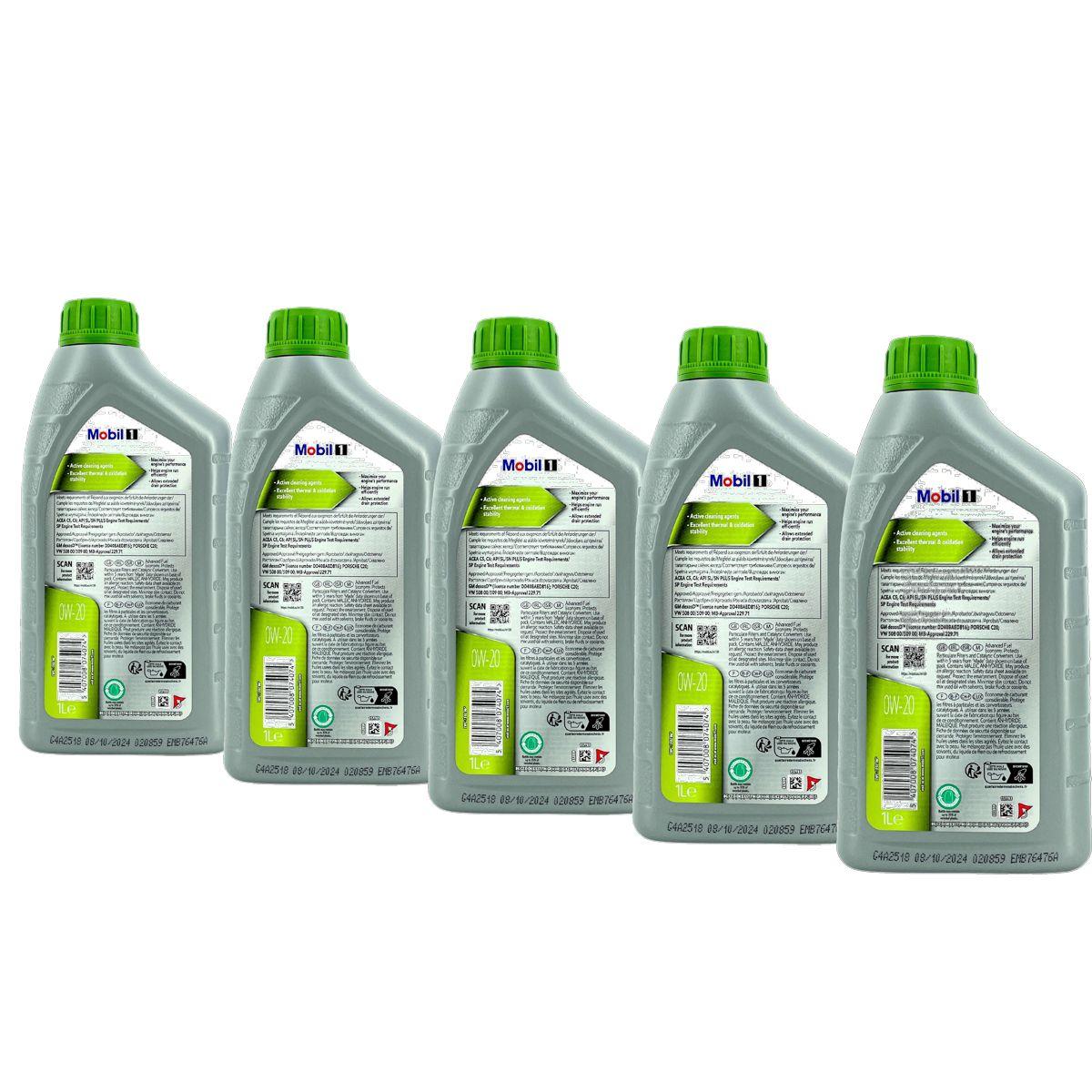 Mobil 1 ESP X2 0W-20 5x1 Liter