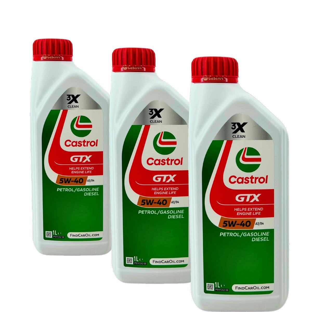 Castrol GTX 5W-40 A3/B4 3x1 Liter