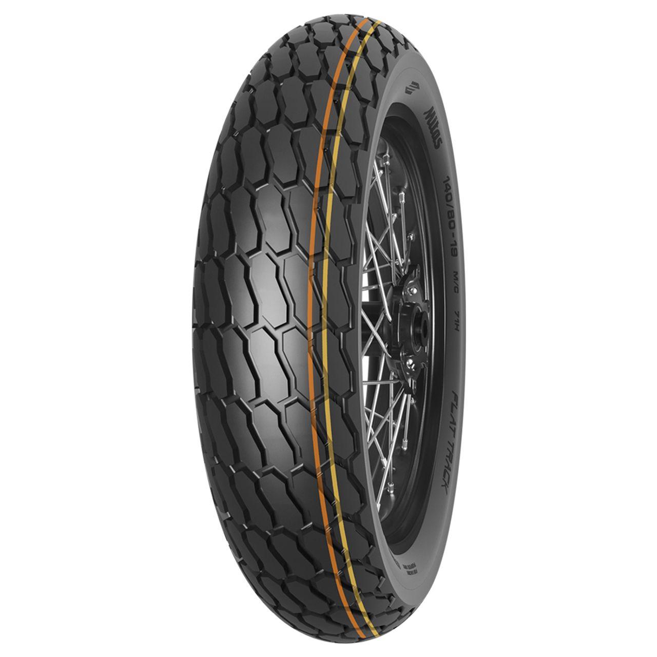 MITAS 140/80 - 19 M/C TT FLAT TRACK SOFT (ORANGE-YELLOW) NHS (27.5x7.5-19) (IND)