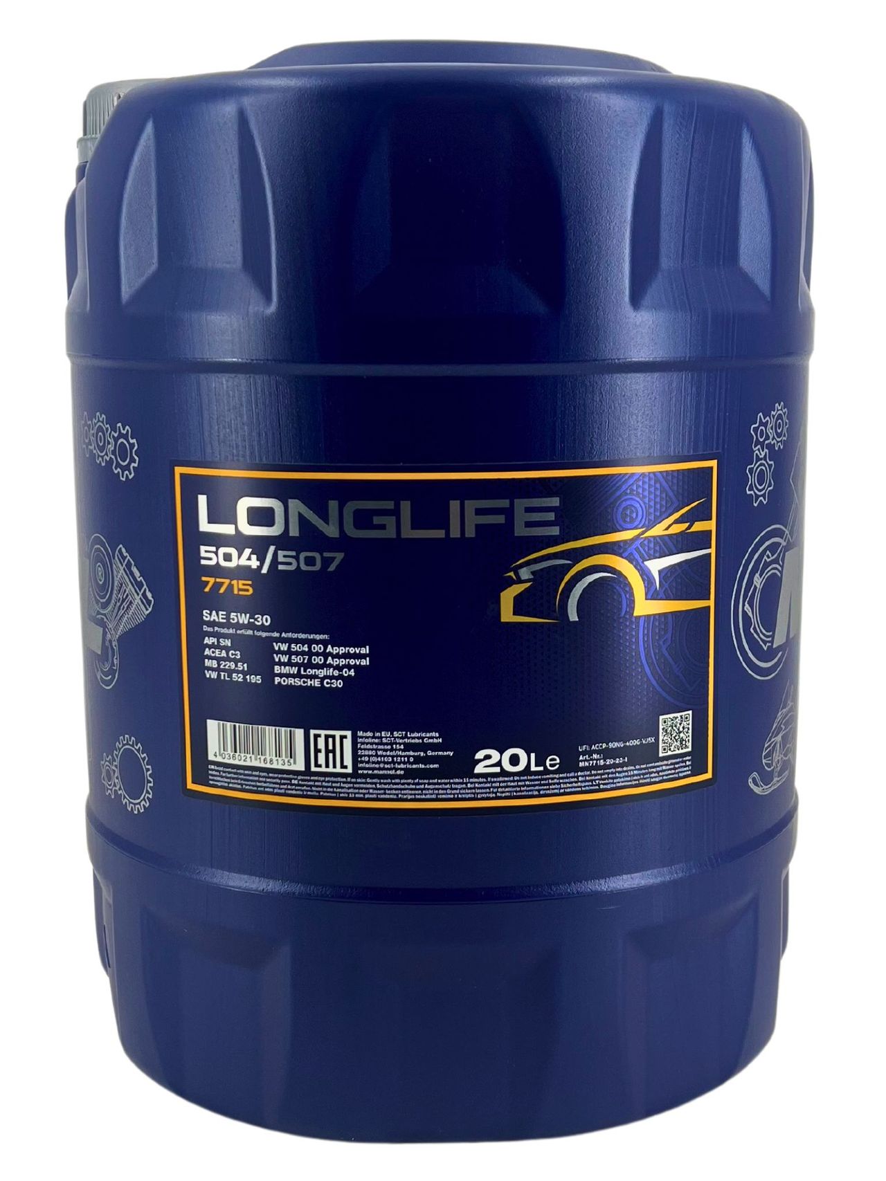 Mannol Longlife 504/507 5W-30 20 Liter