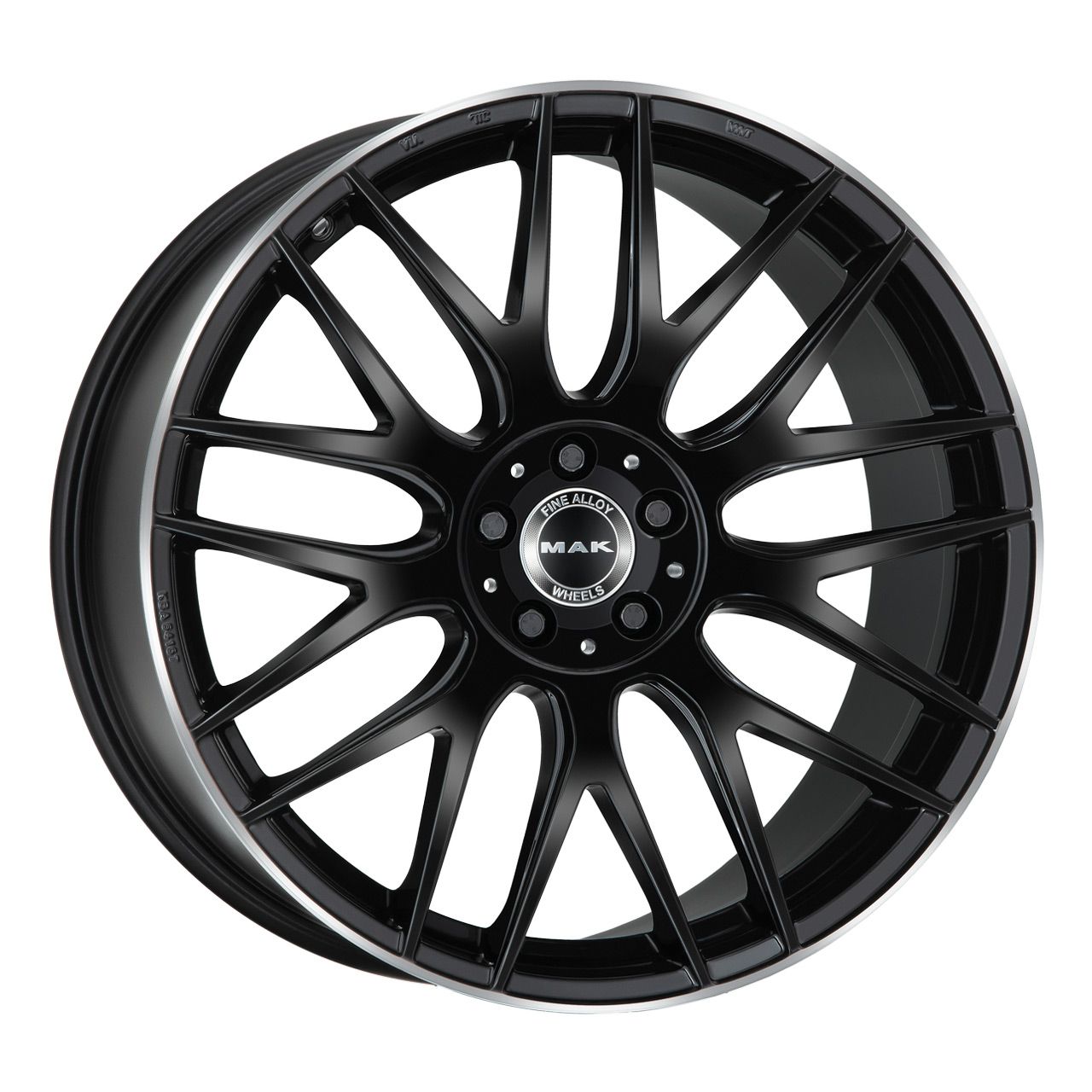 MAK ARROW-D gloss black mirror ring 9.5Jx20 5x112 ET57