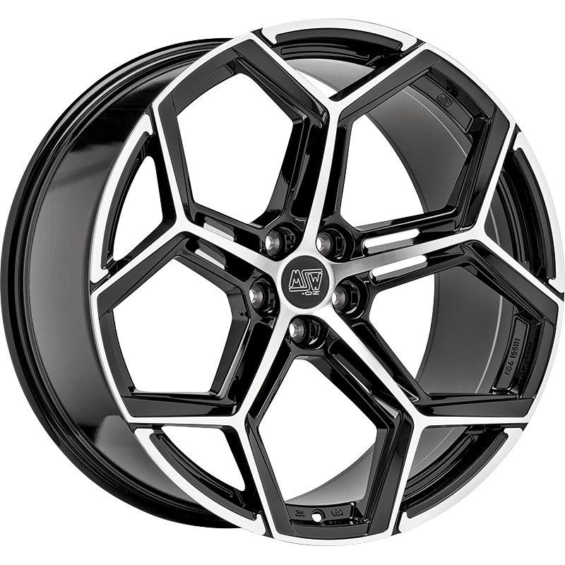 MSW (OZ) MSW 53 gloss black full polished 10.5Jx22 5x112 ET19