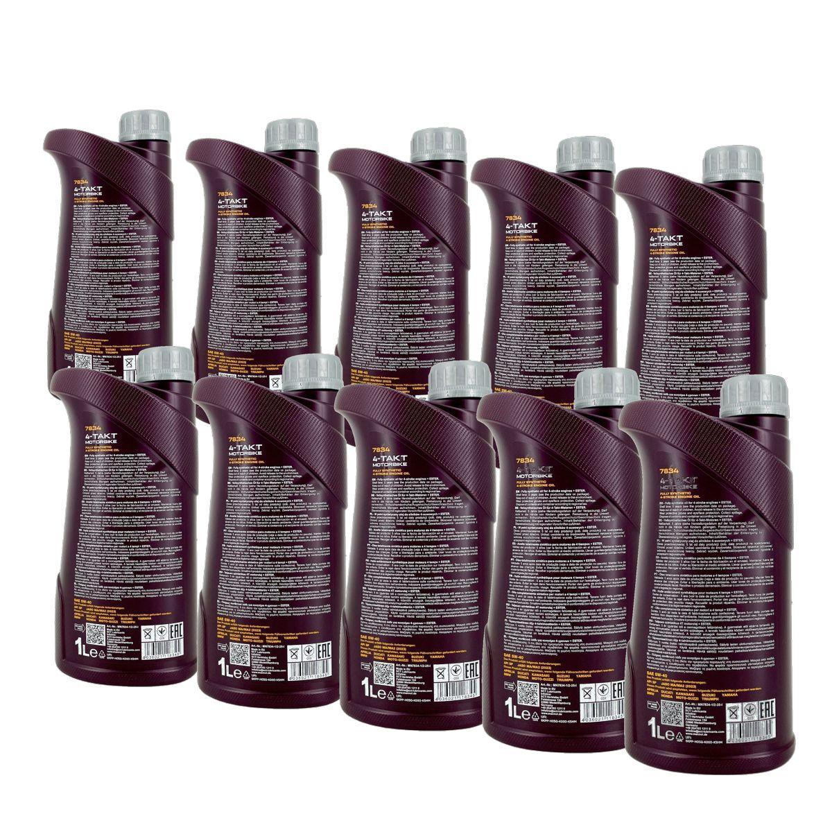 Mannol 4-Takt Motorbike 5W-40 10x1 Liter