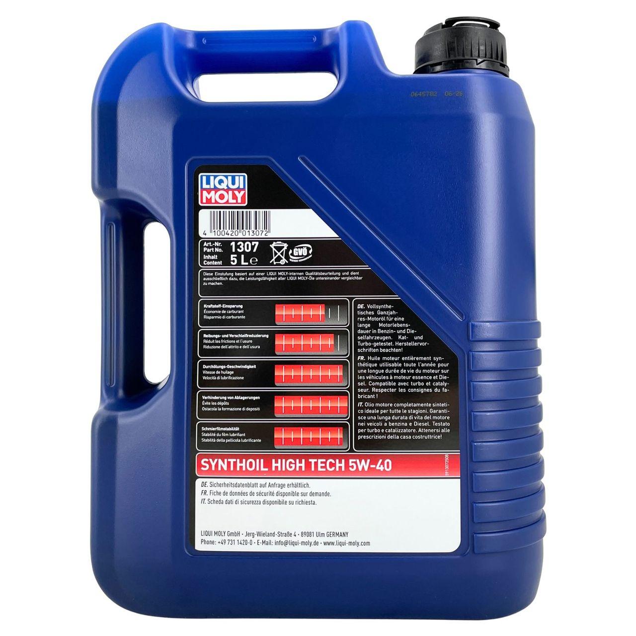 Liqui Moly Synthoil High Tech 5W-40 5 Liter
