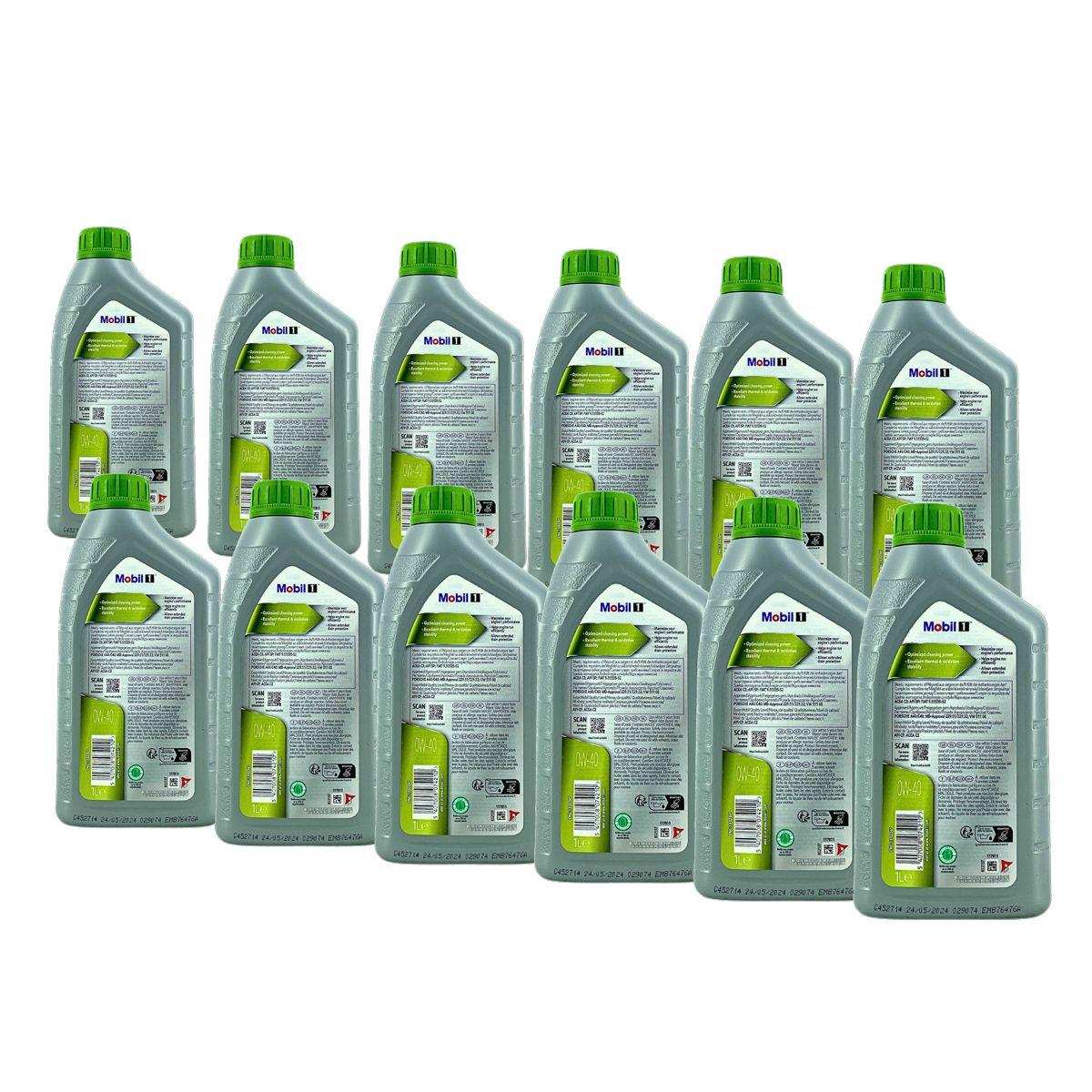 Mobil 1 ESP X4 0W-40 12x1 Liter