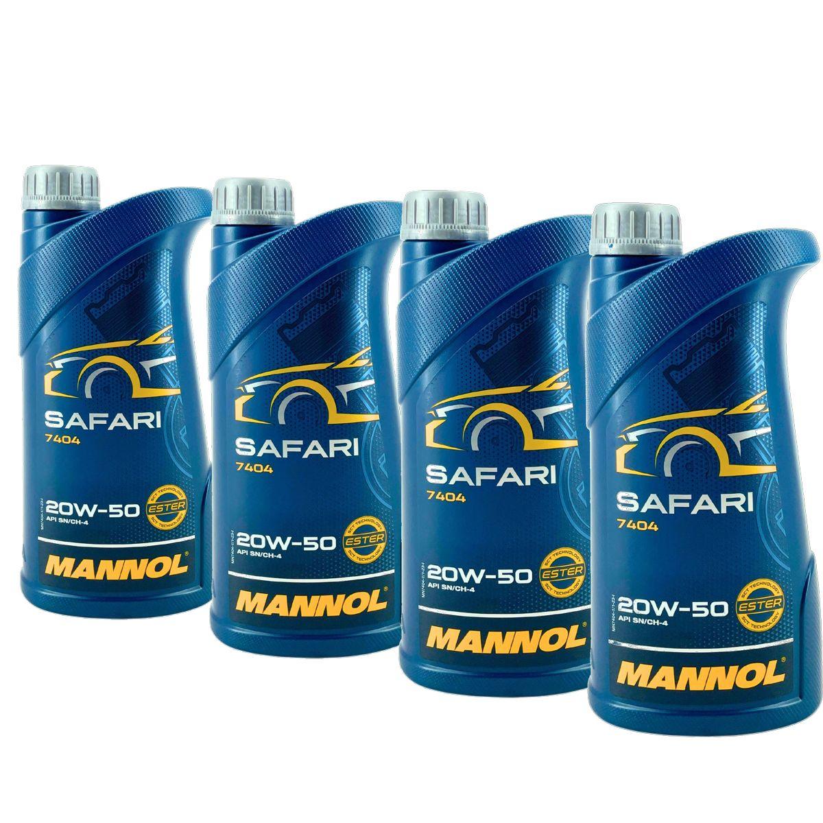 Mannol Safari 20W-50 4x1 Liter