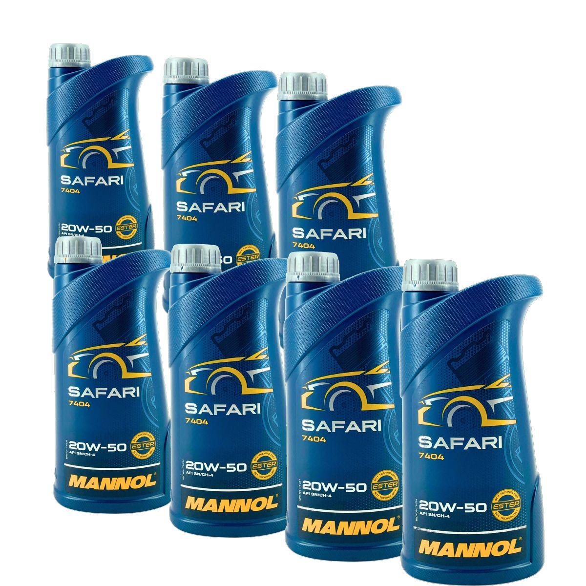Mannol Safari 20W-50 7x1 Liter