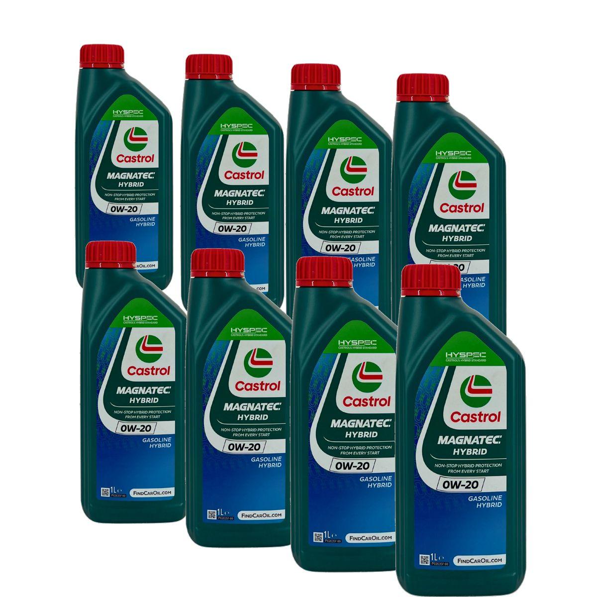 Castrol Magnatec Hybrid 0W-20 8x1 Liter