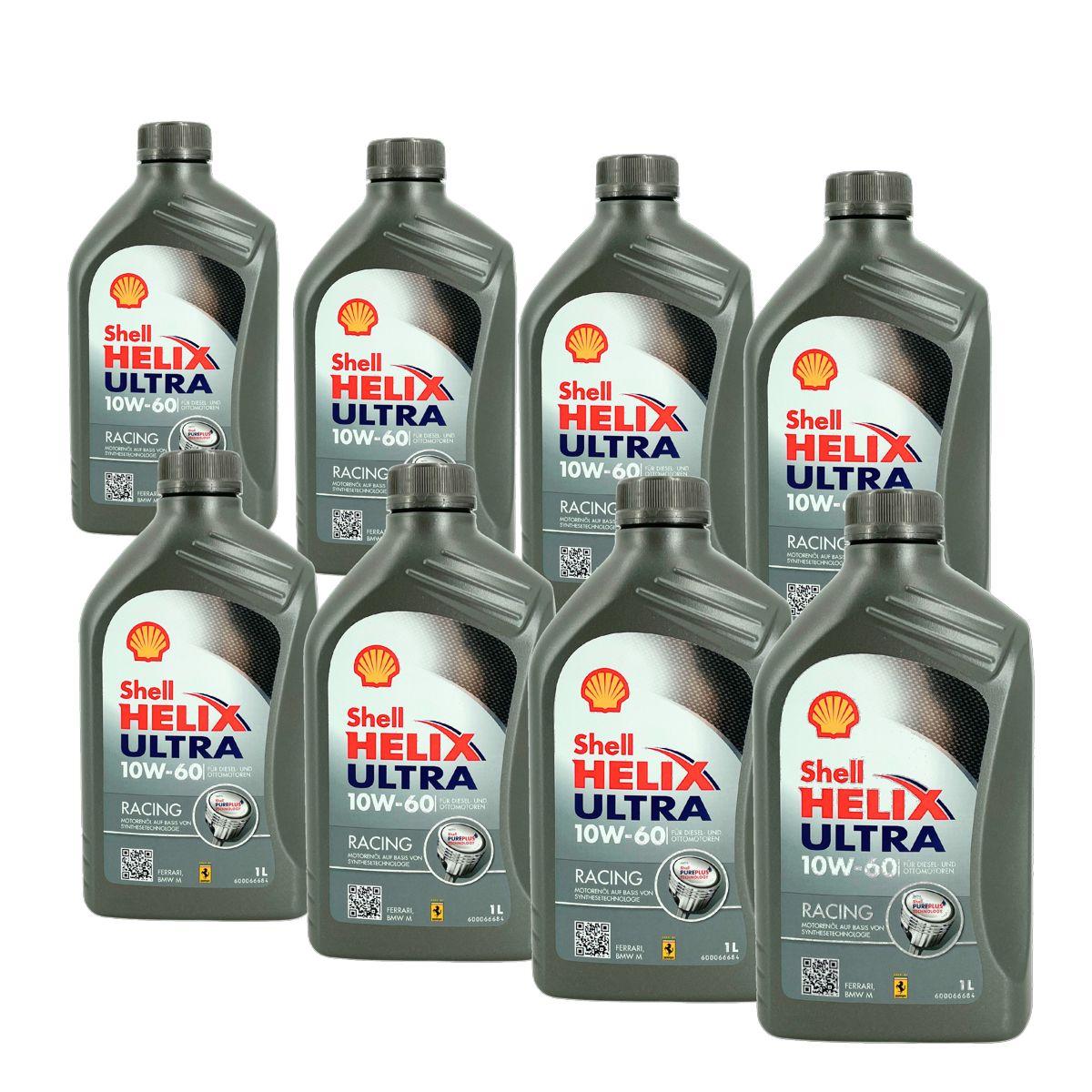Shell Helix Ultra Racing 10W-60 8x1 Liter
