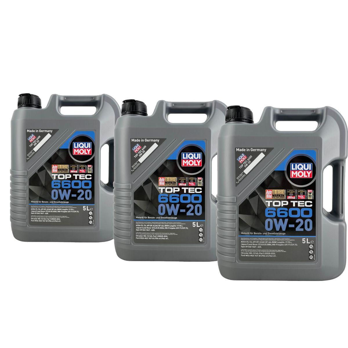 Liqui Moly Top Tec 6600 0W-20 3x5 Liter